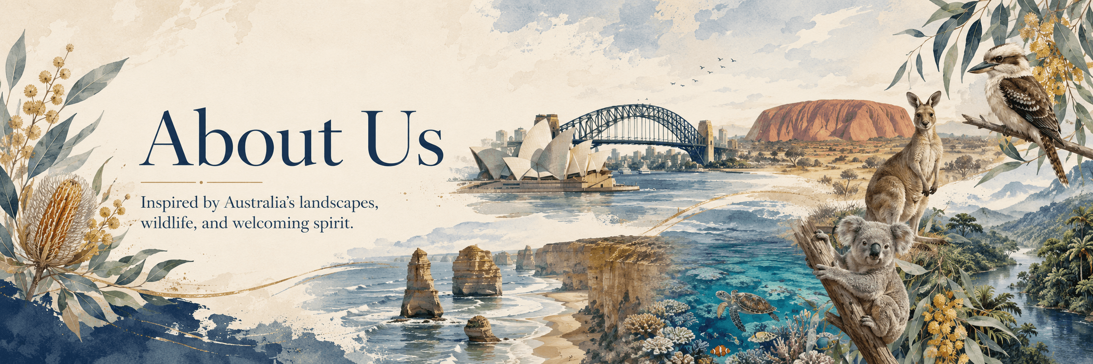 About Gdaymayte. Inspired by Australia's landscapes, wildlife, and welcoming spirit.